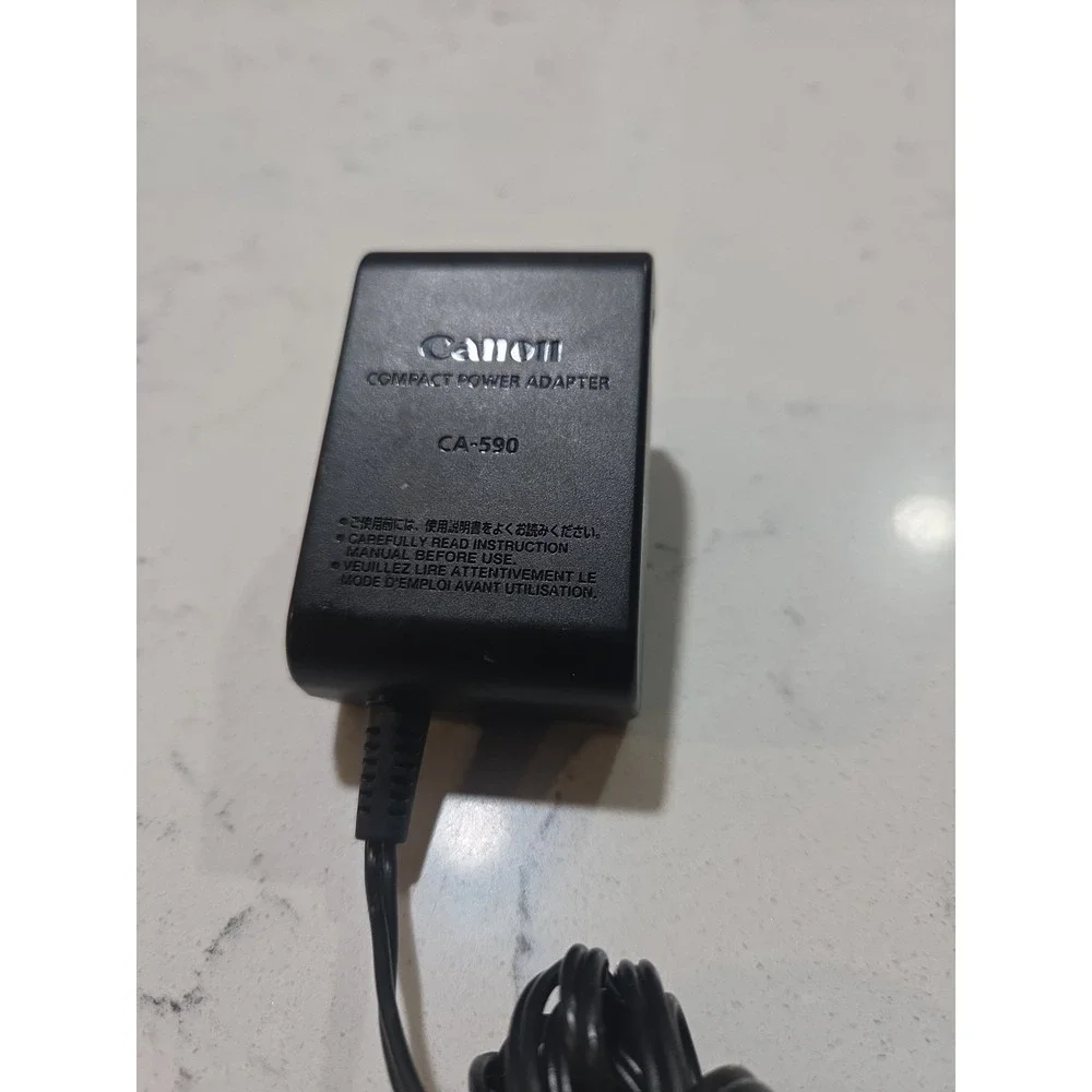 Genuine Canon CA-590 Compact Power Adapter OEM AC Charger Cord ZR800 ZR900 VIXIA